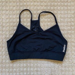Black Reebok sports bra
